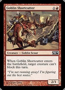 Magic the Gathering: 2014 Core Set (Base Set) card 142 Goblin Shortcutter