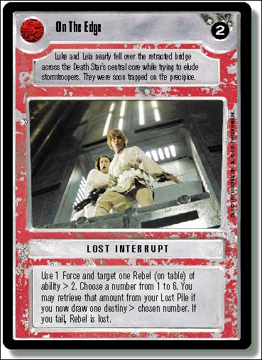Star Wars: Premiere Limited (Base Set) card 248 On the Edge