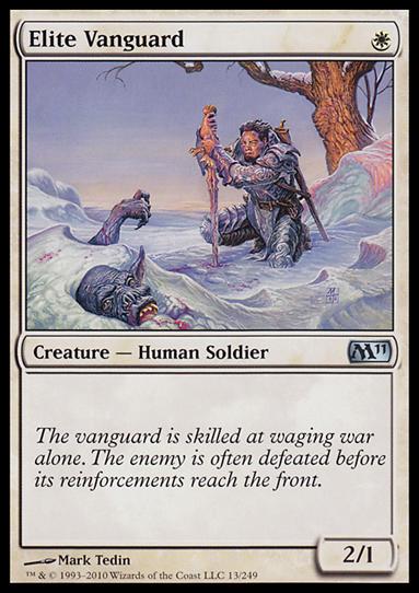 Magic the Gathering: 2011 Core Set (Base Set) card 13 Elite Vanguard