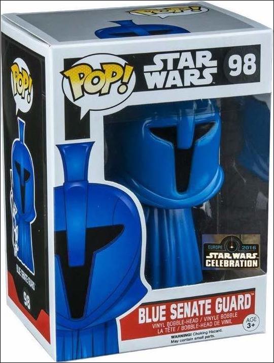 POP! Star Wars figure 98 Blue Senate Guard Star Wars Celebration