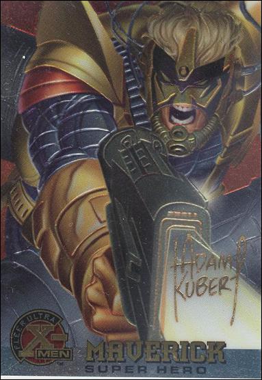 1996 Fleer Ultra X-Men All Chromium (Gold Signature Parallel Base Set) card 56 Maverick