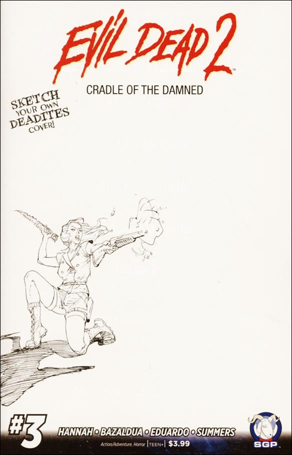 Evil Dead 2: Cradle of the Damned issue 3-B Yvel Guichet Sketch Cover
