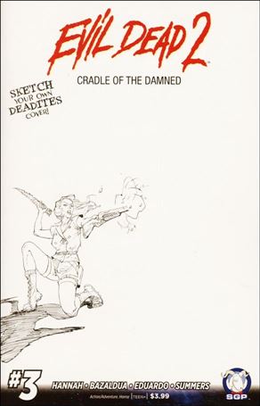 Evil Dead 2: Cradle of the Damned issue 3-B Yvel Guichet Sketch Cover