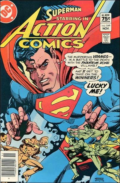 Action Comics (1938) issue 549-C Canadian Price Cover