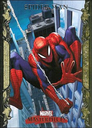 2007 Marvel Masterpieces (Parallel Gold Border Base Set) card 79 Spider-Man