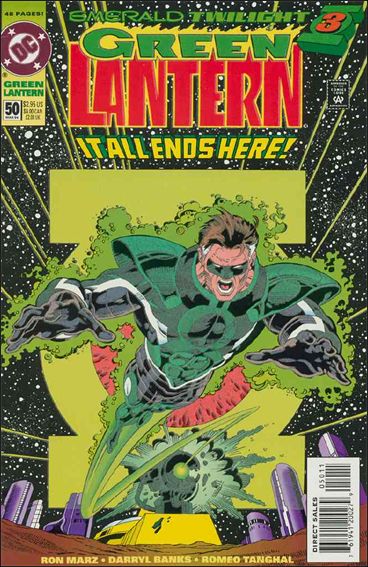 Green Lantern (1990) issue 50 Embossed Glow In the Dark Cover