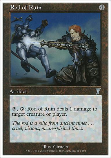 Magic the Gathering: 7th Edition (Base Set) card 314 Rod of Ruin