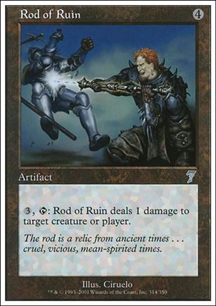 Magic the Gathering: 7th Edition (Base Set) card 314 Rod of Ruin