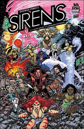 George Perez's Sirens issue 3 Standard Wraparound Cover