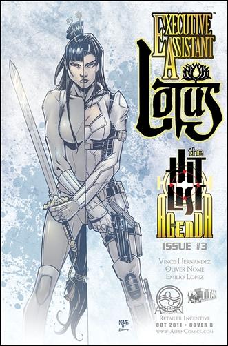 Executive Assistant: Lotus issue 3-B Oliver Nome 1:8 Sketch Cover