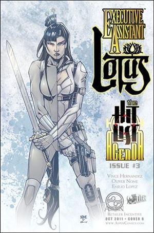 Executive Assistant: Lotus issue 3-B Oliver Nome 1:8 Sketch Cover