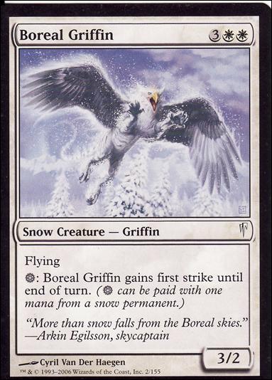 Magic the Gathering: Coldsnap (Base Set) card 2 Boreal Griffin
