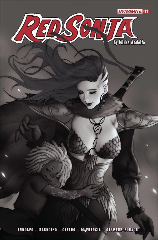 Red Sonja (2021) issue 11-J Leirix Li 1:10 Black & White Cover