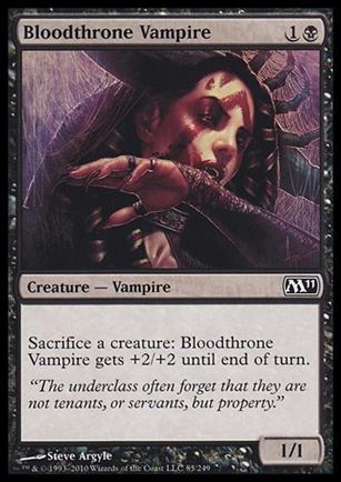 Magic the Gathering: 2011 Core Set (Base Set) card 85 Bloodthrone Vampire