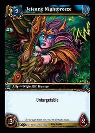 World of Warcraft: Through the Dark Portal (Base Set) card 170 Jeleane Nightbreeze