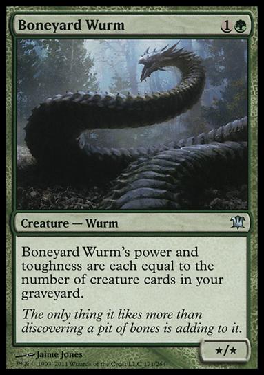 Magic the Gathering: Innistrad (Base Set) card 171 Boneyard Wurm