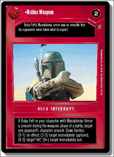 Star Wars: Jabba's Palace Limited (Base Set) card 67 Hidden Weapons