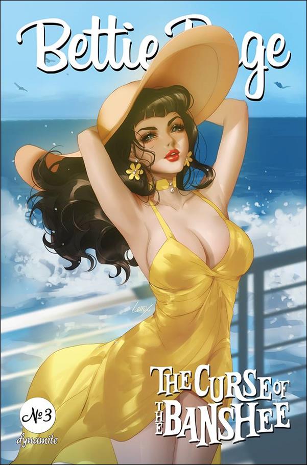Bettie Page: The Curse of the Banshee issue 3-Q Leirix Li Cover
