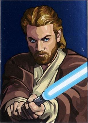 Star Wars Galaxy: Series 5 (Foil Subset) card 9 Obi-Wan Kenobi Silver Foil