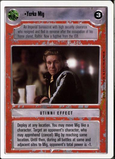 Star Wars: Premiere Unlimited (Base Set) card 231 Yerka Mig