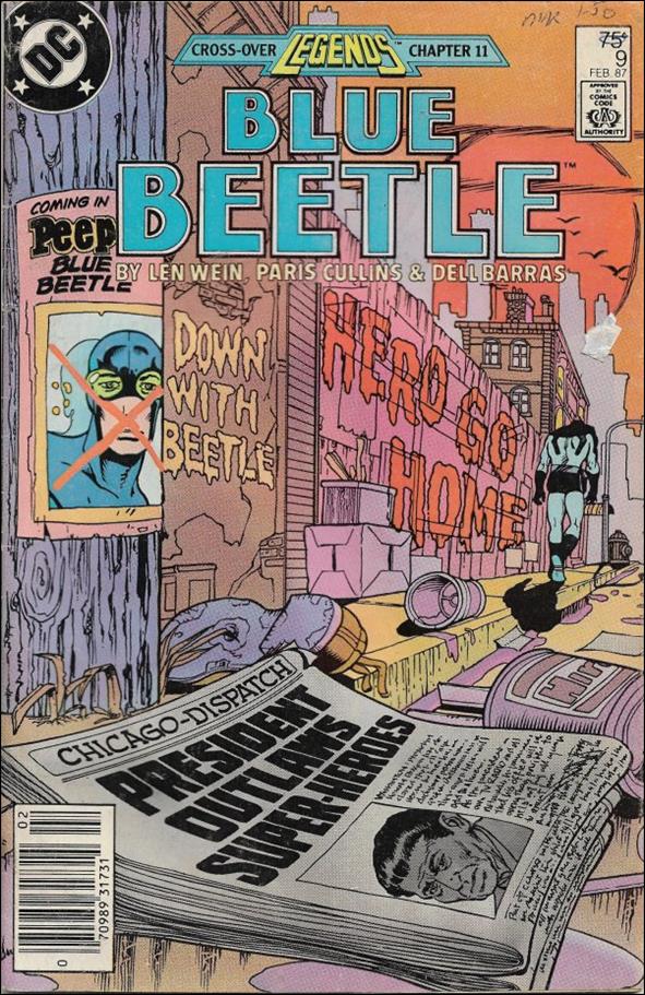 Blue Beetle (1986) issue 9-B Newsstand Cover