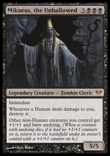 Magic the Gathering: Dark Ascension (Base Set) card 70 Mikaeus, the Unhallowed