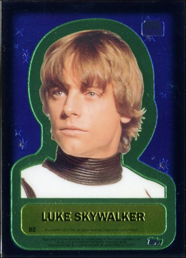 Star Wars Chrome Archives (Double-Sided Chromium Subset) card D2 Luke Skywalker