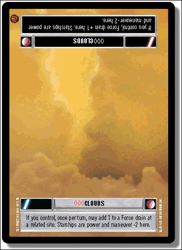 Star Wars: Cloud City Limited (Base Set) card 167 Clouds