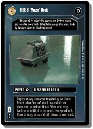 Star Wars: Premiere Limited (Base Set) card 19 MSE-6 'Mouse' Droid