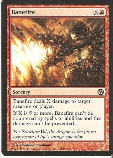Magic the Gathering: Duels of the Planeswalkers (Base Set) card 38 Banefire