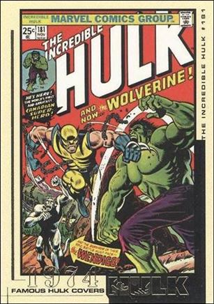 Hulk Film and Comic Cards (Famous Hulk Covers Subset) card FC18 The Incredible Hulk Cover #181 - 1974