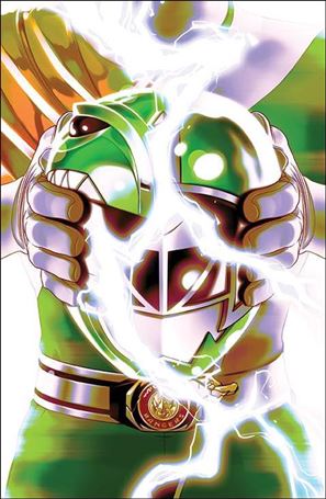 Mighty Morphin Power Rangers issue 119-G Goñi Montes Unlockable Virgin Helmet Cover