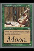 Magic the Gathering: Unglued (Base Set) card 63 Hungry Hungry Heifer