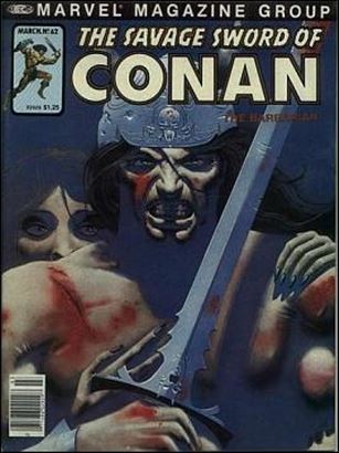Savage Sword of Conan the Barbarian (Base Set) card 25 Cover Issue #62