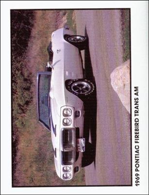 Muscle Cars (Base Set) card 17 1969 Pontiac Firebird Trans Am