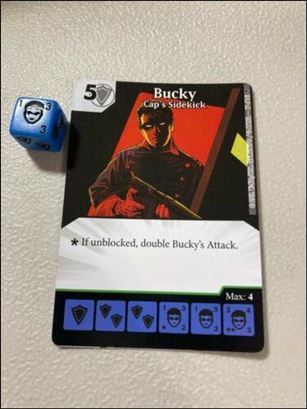 Marvel Dice Masters Age of Ultron  card 77 Bucky: Cap's Sidekick
