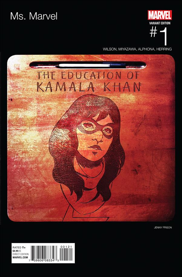 Ms. Marvel (2016) issue 1-E Jenny Frison Hip Hop Cover