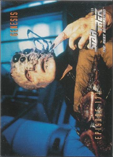 Star Trek: The Next Generation - The Episode Collection Season Seven (Base Set) card 701 Genesis, Episode 171-B