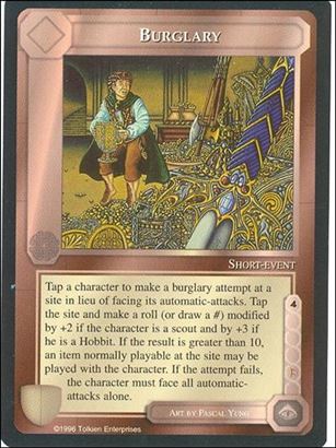 Middle-Earth: The Dragons (Base Set) card 17 Burglary