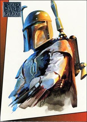 Star Wars Galaxy: Series 1 (Factory Base Set) card 13 Boba Fett
