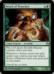 Magic the Gathering: Morningtide (Base Set) card 132 Reach of Branches