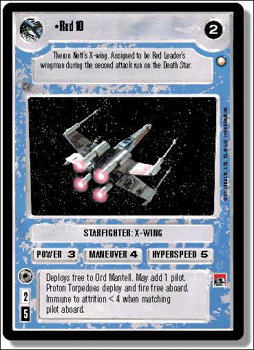 Star Wars: Special Edition Limited (Base Set) card 312 Red 10