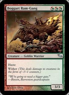 Magic the Gathering: Shadowmoor (Base Set) card 203 Boggart Ram-Gang