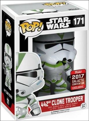POP! Star Wars figure 171-B 442nd Clone Trooper Galactic Convention Exclusive