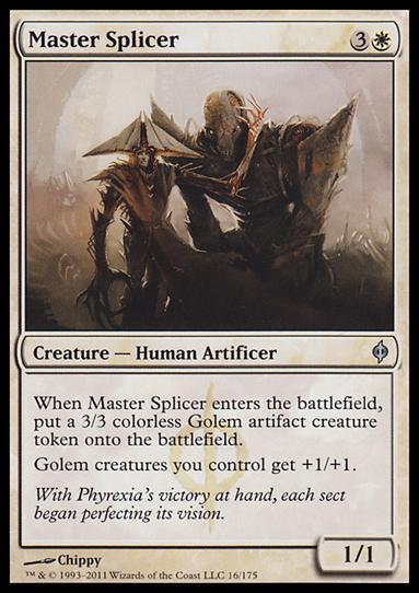 Magic the Gathering: New Phyrexia card 16 Master Splicer