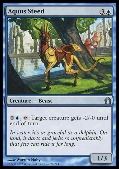 Magic the Gathering: Return to Ravnica (Base Set) card 29 Aquus Steed
