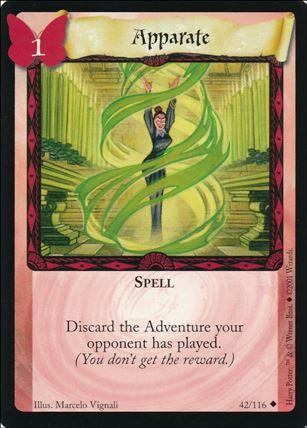 Harry Potter (Base Set) card 42 Apparate