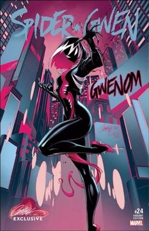 Spider-Gwen (2015/12) issue 24-F J. Scott Campbell Gwenom Cover