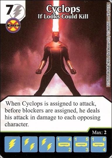Marvel Dice Masters Avengers vs. X-Men  card 69 Cyclops: If Looks Could Kill
