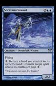Magic the Gathering: Champions of Kamigawa (Base Set) card 90 Soratami Savant